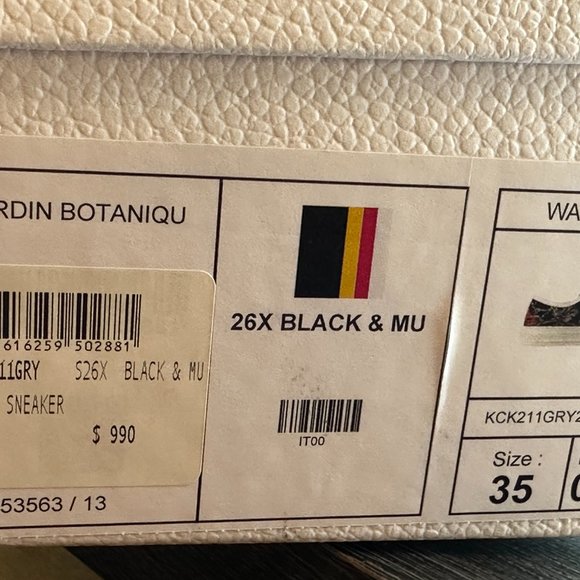 DIOR WALK'N Jardin Botaniqu Cotton Flat Lace Up Low Top Sneakers Shoes - Picture 15 of 16